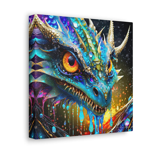 Paint-Drip Colorful Dragon