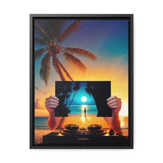 Gallery Canvas Wraps, Vertical Frame; Beach in A Beach